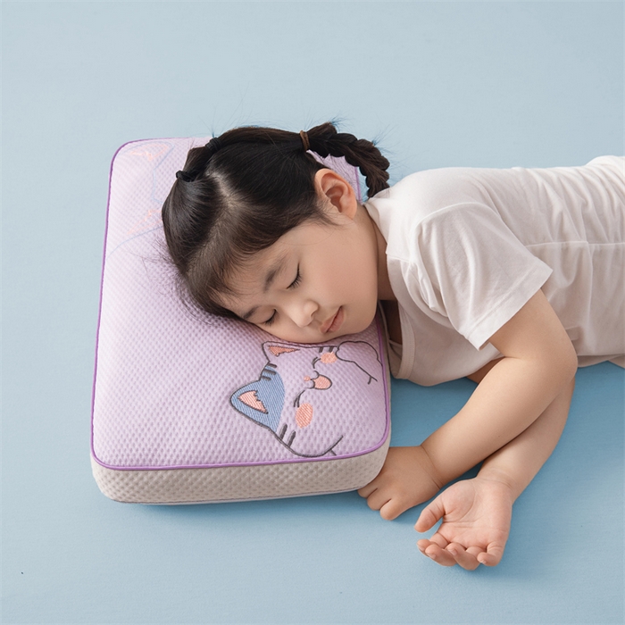 91家纺网 家纺一手货源 找家纺 麦肯锡 2026新款猫豆豆荞麦枕 香芋紫