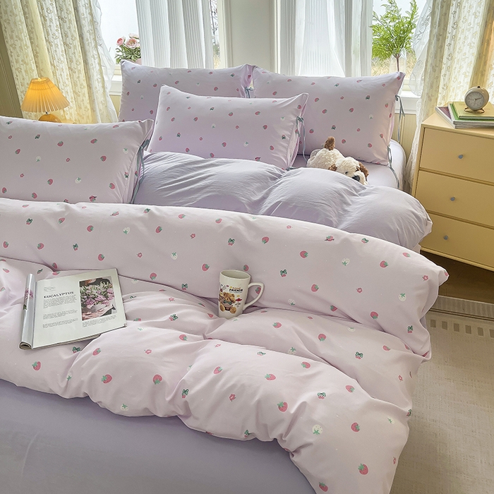 91家纺网 家纺一手货源 找家纺 （总）帛洵家纺 2026新款110g超柔水洗宝宝有氧仿棉四件套（提供买家秀）