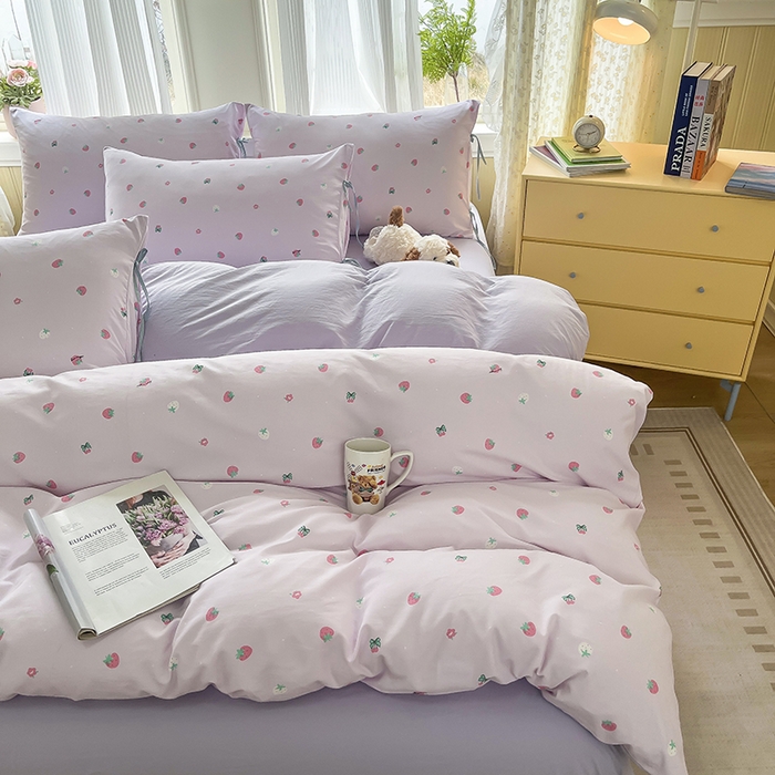 91家纺网 家纺一手货源 找家纺 （总）帛洵家纺 2026新款110g超柔水洗宝宝有氧仿棉四件套（提供买家秀）