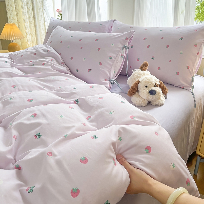 91家纺网 家纺一手货源 找家纺 （总）帛洵家纺 2026新款110g超柔水洗宝宝有氧仿棉四件套（提供买家秀）