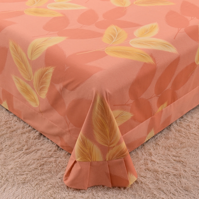 91家纺网 家纺一手货源 找家纺 幸嘉轩 2025新款全棉秋冬加厚保暖喷气磨毛纯棉印花四件套 麦穗歌谣-粉