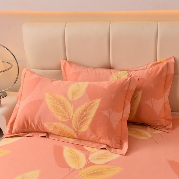 91家纺网 家纺一手货源 找家纺 幸嘉轩 2025新款全棉秋冬加厚保暖喷气磨毛纯棉印花四件套 麦穗歌谣-粉