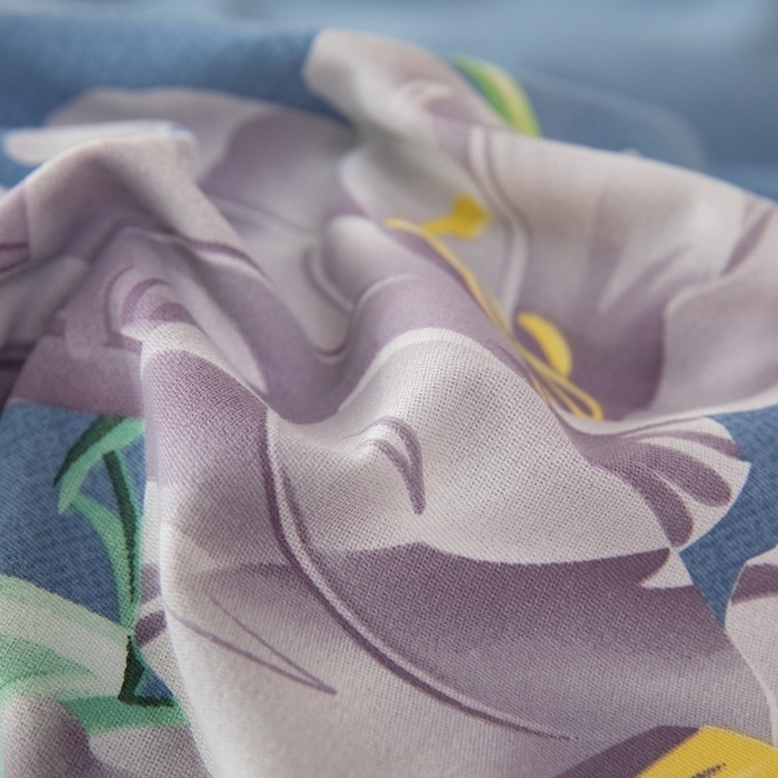 91家纺网 家纺一手货源 找家纺 幸嘉轩 2025新款全棉秋冬加厚保暖喷气磨毛纯棉印花四件套 海棠花园