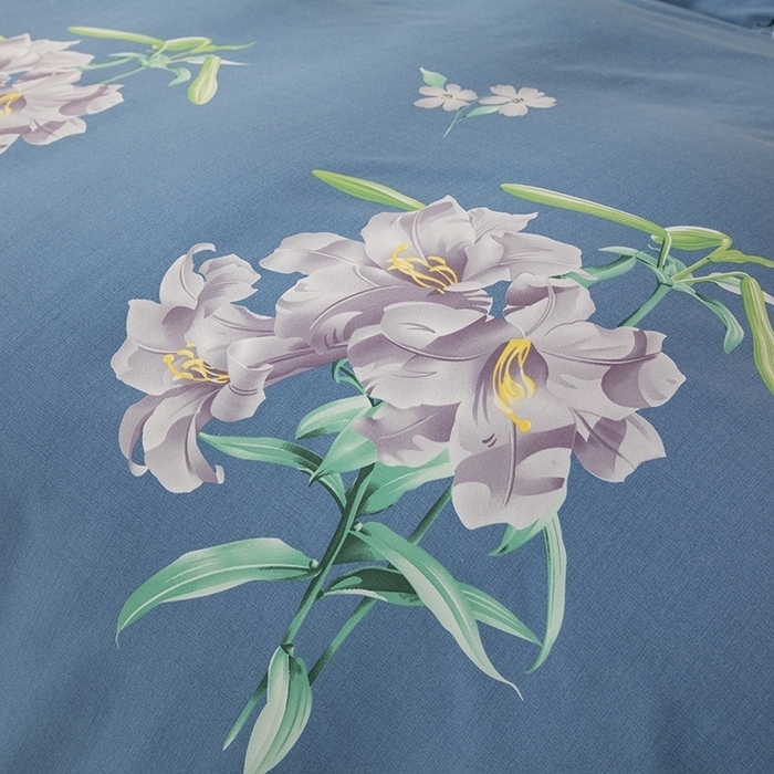 91家纺网 家纺一手货源 找家纺 幸嘉轩 2025新款全棉秋冬加厚保暖喷气磨毛纯棉印花四件套 海棠花园