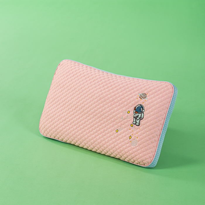 91家纺网 家纺一手货源 找家纺 麦肯锡 2026新款颈养荞麦枕儿童款 粉色