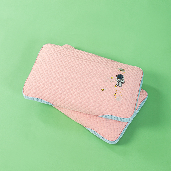 91家纺网 家纺一手货源 找家纺 麦肯锡 2026新款颈养荞麦枕儿童款 粉色