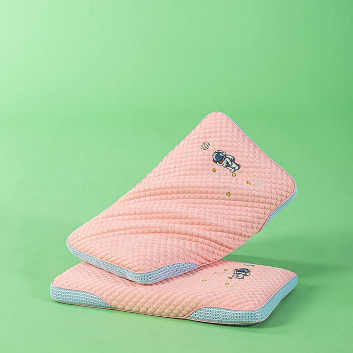 91家纺网 家纺一手货源 找家纺 麦肯锡 2026新款颈养荞麦枕儿童款 粉色