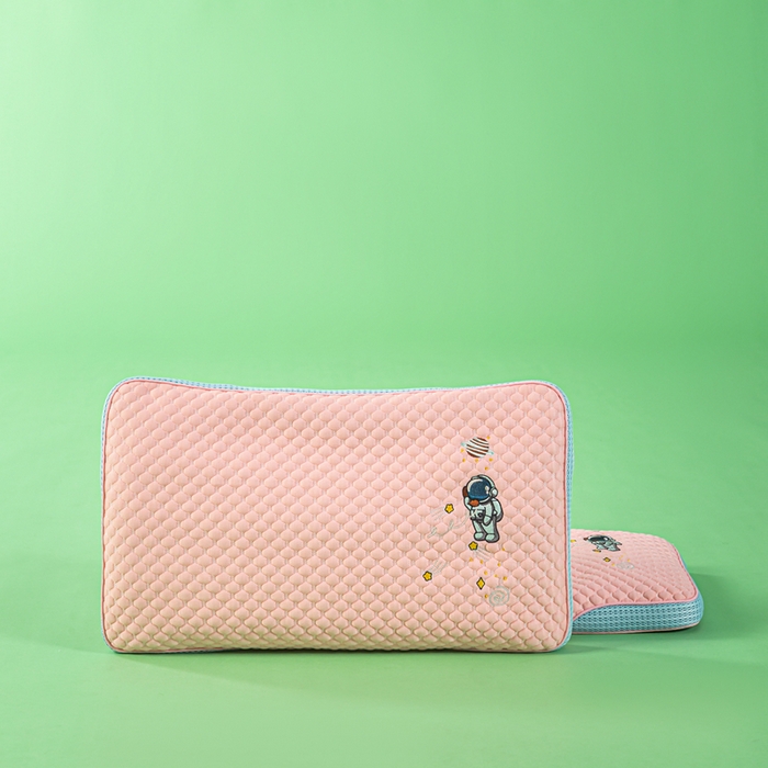 91家纺网 家纺一手货源 找家纺 麦肯锡 2026新款颈养荞麦枕儿童款 粉色