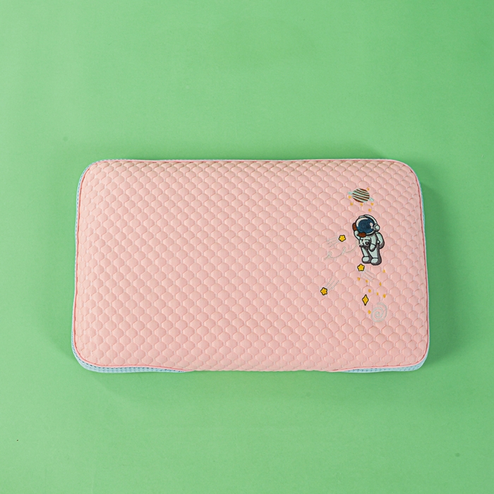 91家纺网 家纺一手货源 找家纺 麦肯锡 2026新款颈养荞麦枕儿童款 粉色