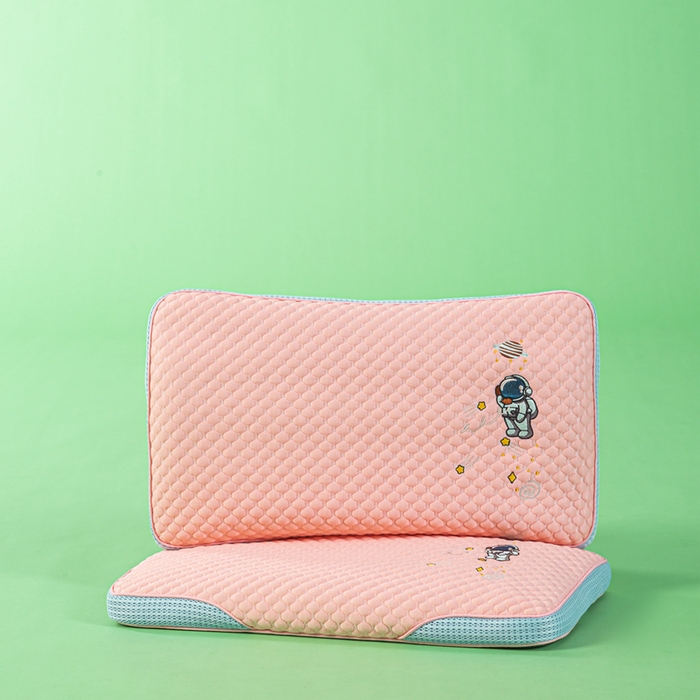 91家纺网 家纺一手货源 找家纺 麦肯锡 2026新款颈养荞麦枕儿童款 粉色