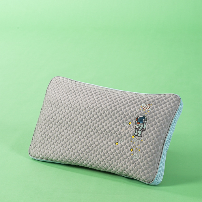 91家纺网 家纺一手货源 找家纺 麦肯锡 2026新款颈养荞麦枕儿童款 灰色