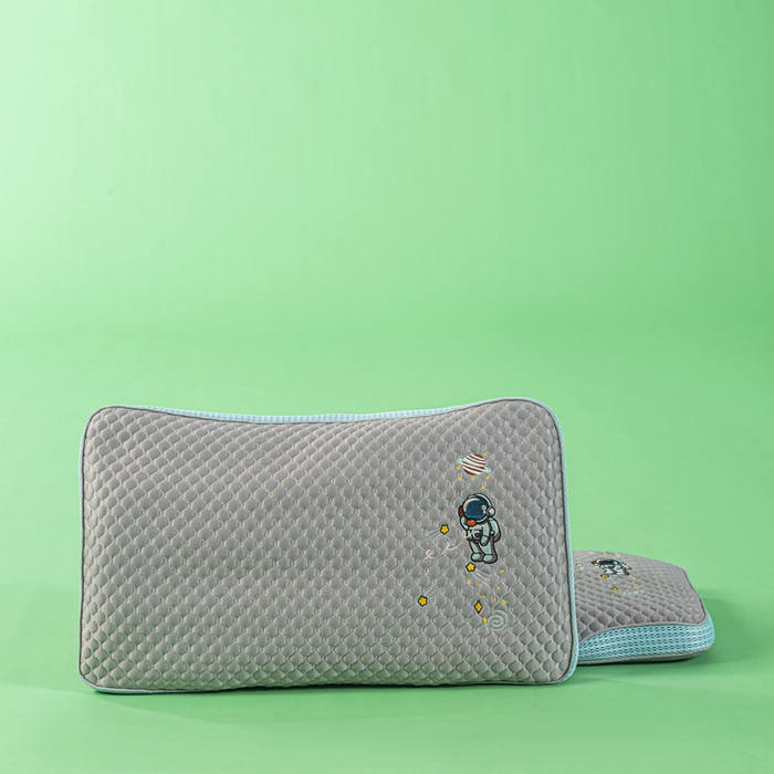 91家纺网 家纺一手货源 找家纺 麦肯锡 2026新款颈养荞麦枕儿童款 灰色