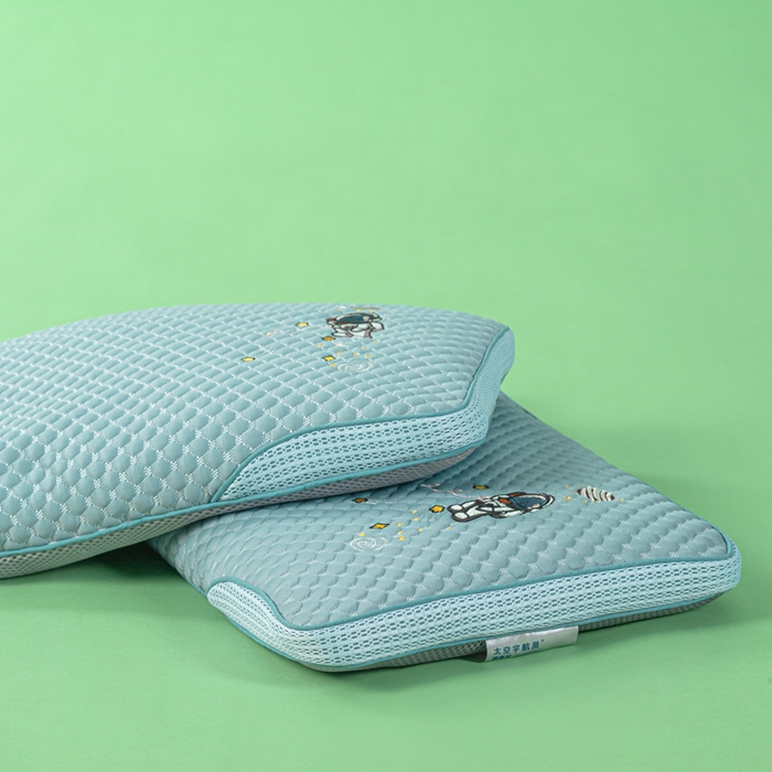 91家纺网 家纺一手货源 找家纺 麦肯锡 2026新款颈养荞麦枕儿童款 蓝色