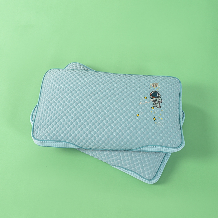 91家纺网 家纺一手货源 找家纺 麦肯锡 2026新款颈养荞麦枕儿童款 蓝色