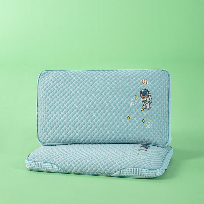 91家纺网 家纺一手货源 找家纺 麦肯锡 2026新款颈养荞麦枕儿童款 蓝色