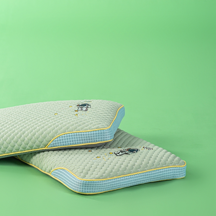 91家纺网 家纺一手货源 找家纺 麦肯锡 2026新款颈养荞麦枕儿童款 绿色