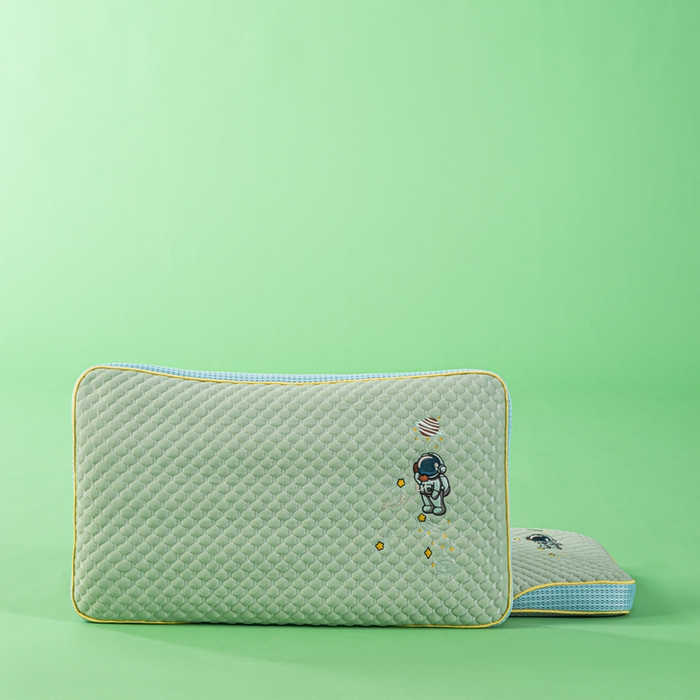 91家纺网 家纺一手货源 找家纺 麦肯锡 2026新款颈养荞麦枕儿童款 绿色