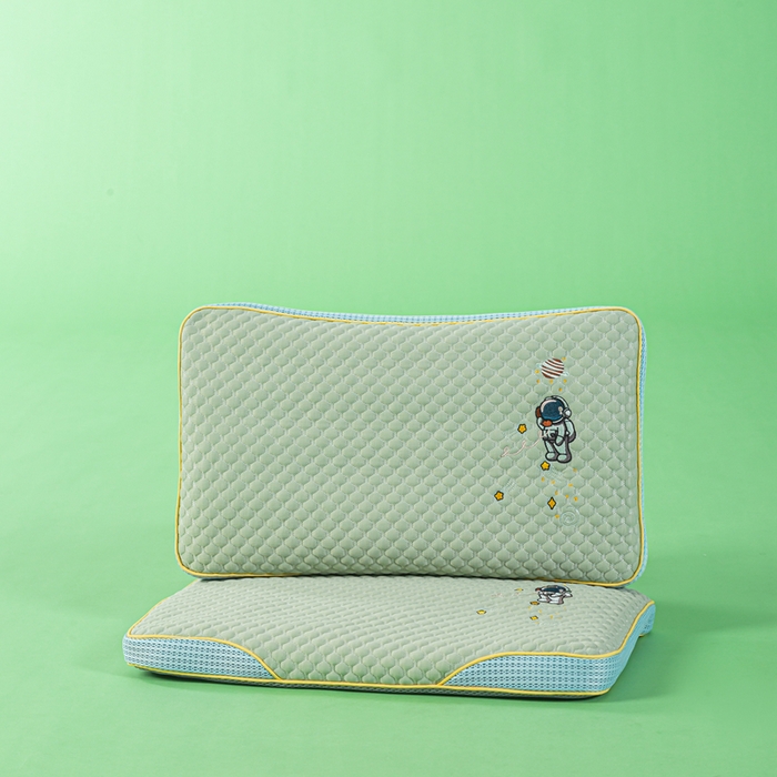 91家纺网 家纺一手货源 找家纺 麦肯锡 2026新款颈养荞麦枕儿童款 绿色