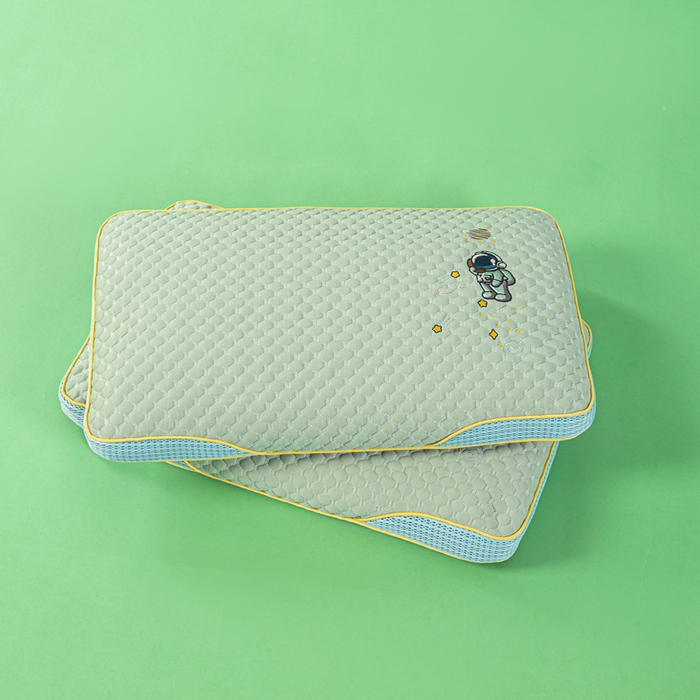 91家纺网 家纺一手货源 找家纺 麦肯锡 2026新款颈养荞麦枕儿童款 绿色