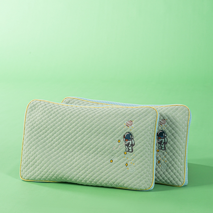 91家纺网 家纺一手货源 找家纺 麦肯锡 2026新款颈养荞麦枕儿童款 绿色