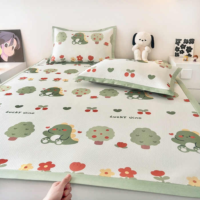 91家纺网 家纺一手货源 找家纺 （总）倾慕家纺 2026新款A类满天星提花凉感凉席系列