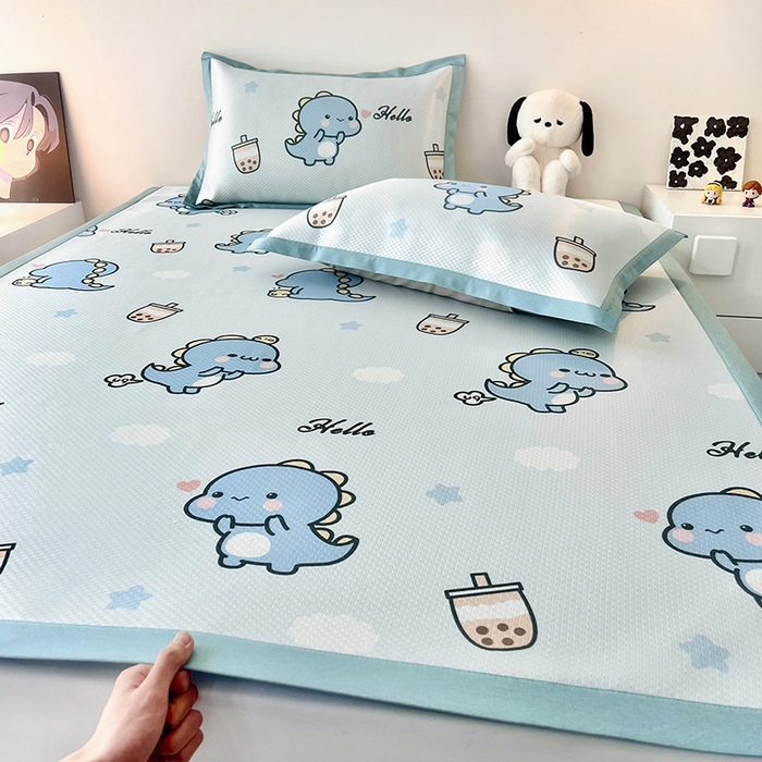 91家纺网 家纺一手货源 找家纺 （总）倾慕家纺 2026新款A类满天星提花凉感凉席系列