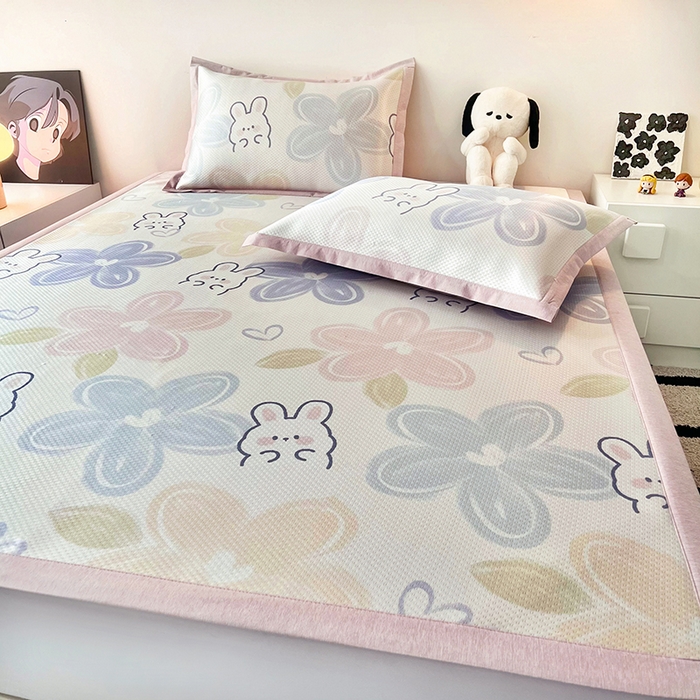 91家纺网 家纺一手货源 找家纺 （总）倾慕家纺 2026新款A类满天星提花凉感凉席系列