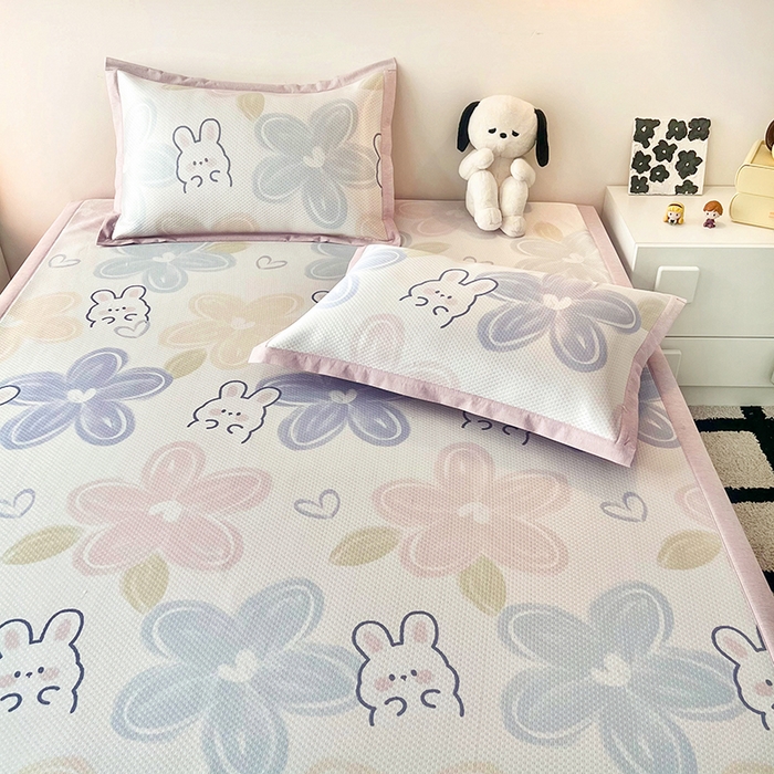 91家纺网 家纺一手货源 找家纺 （总）倾慕家纺 2026新款A类满天星提花凉感凉席系列