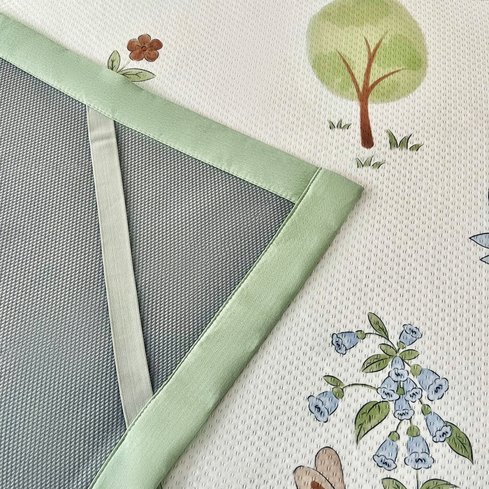 91家纺网 家纺一手货源 找家纺 倾慕家纺 2026新款A类满天星提花凉感凉席系列 小森林