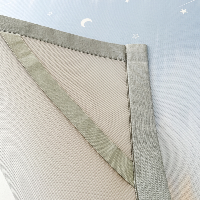 91家纺网 家纺一手货源 找家纺 倾慕家纺 2026新款A类简约风牛奶丝数码印花冰丝凉席 星辰大海