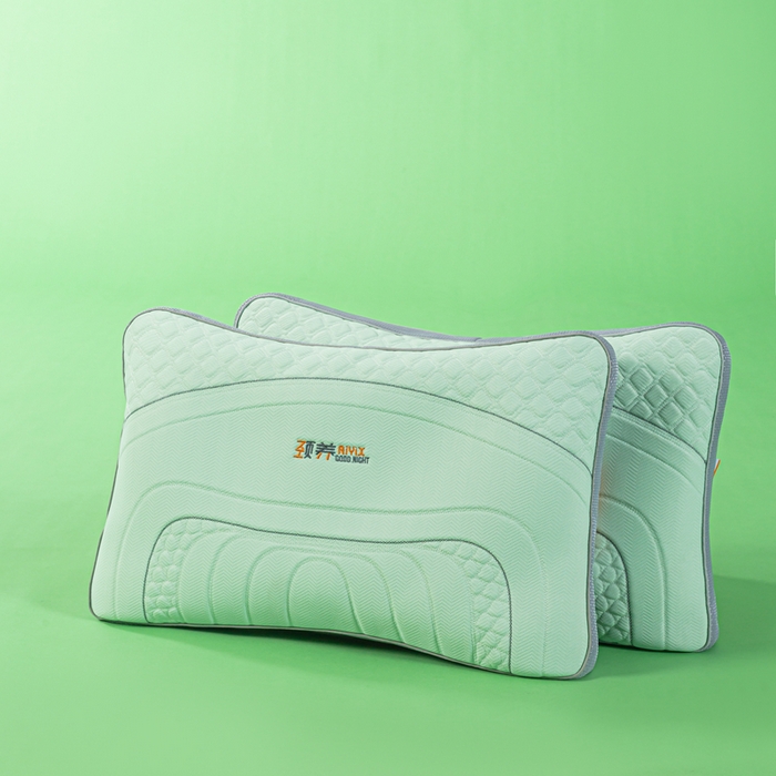 91家纺网 家纺一手货源 找家纺 麦肯锡 2026新款SPA颈养荞麦枕 果绿