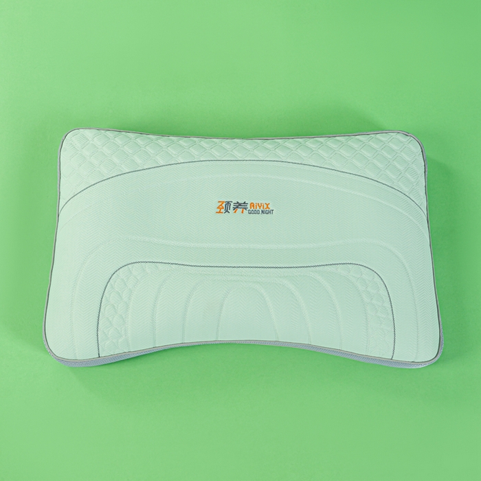 91家纺网 家纺一手货源 找家纺 麦肯锡 2026新款SPA颈养荞麦枕 果绿