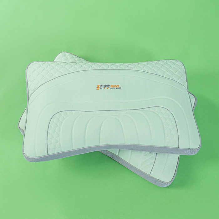 91家纺网 家纺一手货源 找家纺 麦肯锡 2026新款SPA颈养荞麦枕 果绿