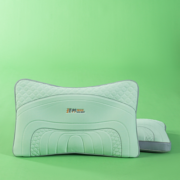 91家纺网 家纺一手货源 找家纺 麦肯锡 2026新款SPA颈养荞麦枕 果绿