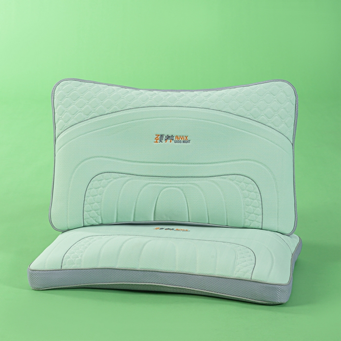 91家纺网 家纺一手货源 找家纺 麦肯锡 2026新款SPA颈养荞麦枕 果绿