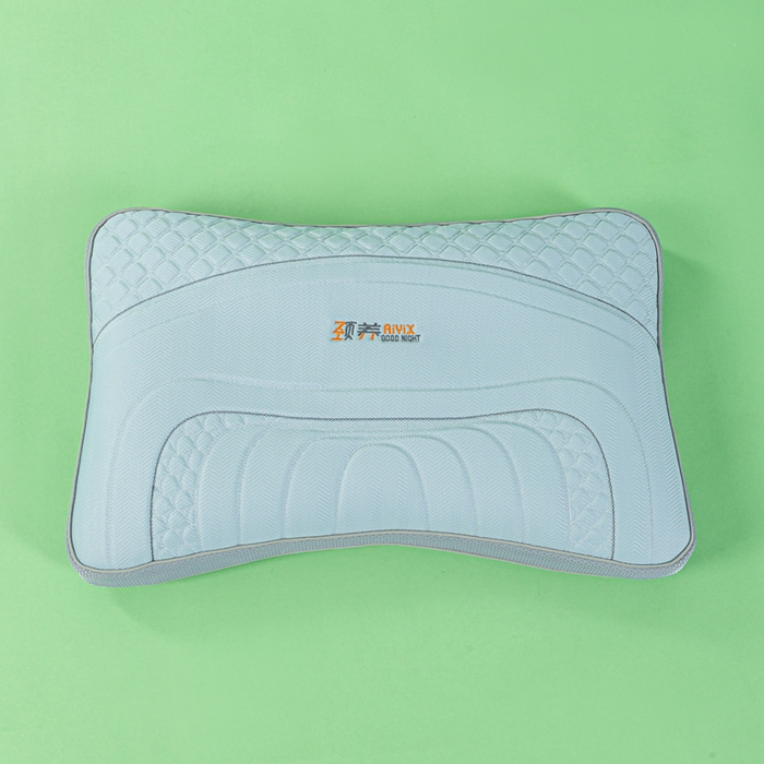 91家纺网 家纺一手货源 找家纺 麦肯锡 2026新款SPA颈养荞麦枕 蓝色