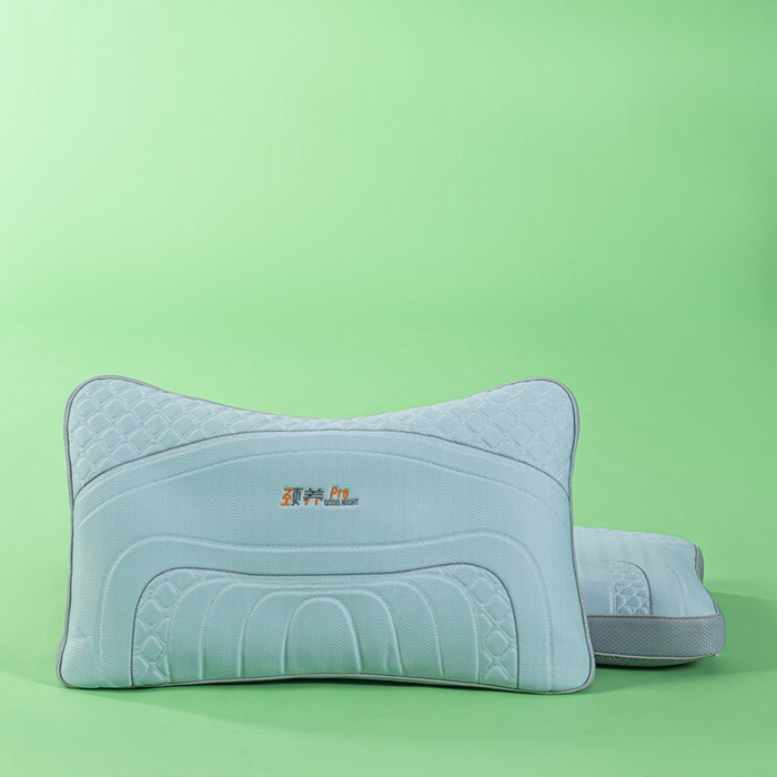 91家纺网 家纺一手货源 找家纺 麦肯锡 2026新款SPA颈养荞麦枕 蓝色