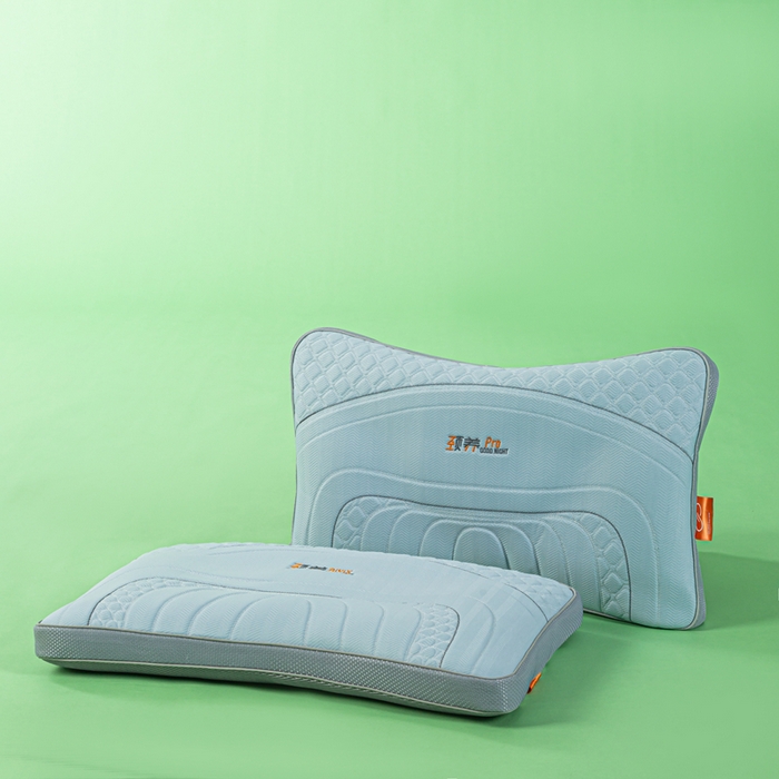 91家纺网 家纺一手货源 找家纺 麦肯锡 2026新款SPA颈养荞麦枕 蓝色