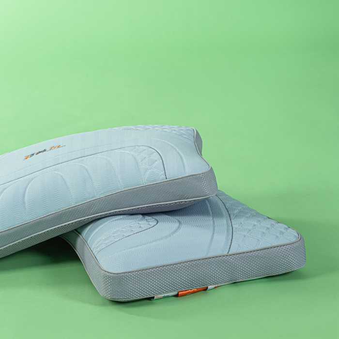 91家纺网 家纺一手货源 找家纺 麦肯锡 2026新款SPA颈养荞麦枕 蓝色