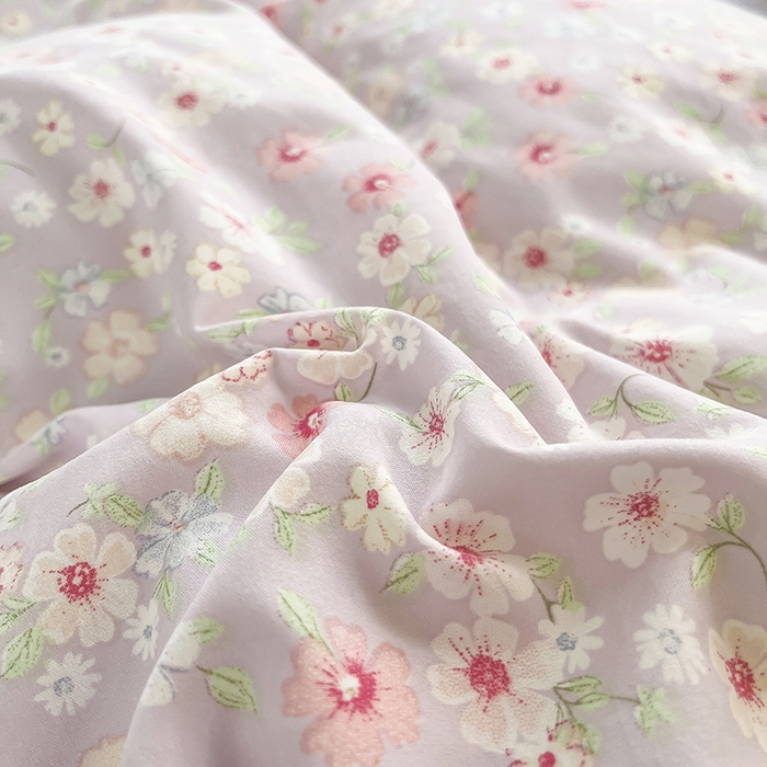 91家纺网 家纺一手货源 找家纺 帛洵家纺 2026新款110g超柔水洗宝宝有氧仿棉四件套（提供买家秀） 春田花花-紫