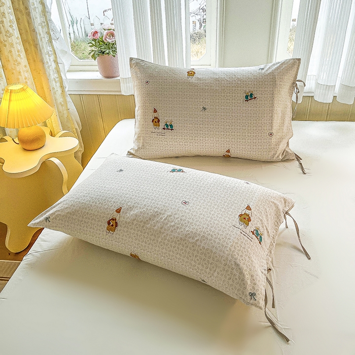 91家纺网 家纺一手货源 找家纺 帛洵家纺 2026新款110g超柔水洗宝宝有氧仿棉四件套（提供买家秀） 放松小兔