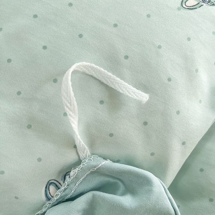 91家纺网 家纺一手货源 找家纺 帛洵家纺 2026新款110g超柔水洗宝宝有氧仿棉四件套（提供买家秀） 可爱拉布布