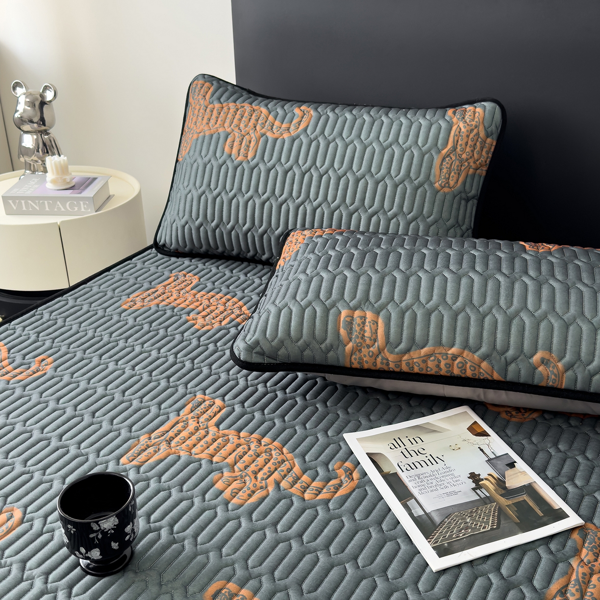 91家纺网 家纺一手货源 找家纺 久云居 2026新款0.05mm加厚乳胶凉席席子 金豹纳福床单款