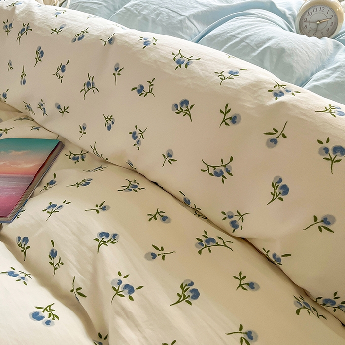 91家纺网 家纺一手货源 找家纺 帛洵家纺 2026新款110g超柔水洗宝宝有氧仿棉四件套（提供买家秀） 兰花草