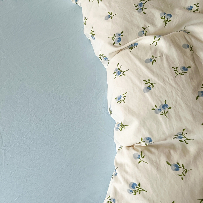 91家纺网 家纺一手货源 找家纺 帛洵家纺 2026新款110g超柔水洗宝宝有氧仿棉四件套（提供买家秀） 兰花草