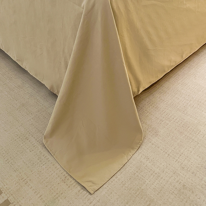 91家纺网 家纺一手货源 找家纺 帛洵家纺 2026新款110g超柔水洗宝宝有氧仿棉四件套（提供买家秀） 马上好运-咖