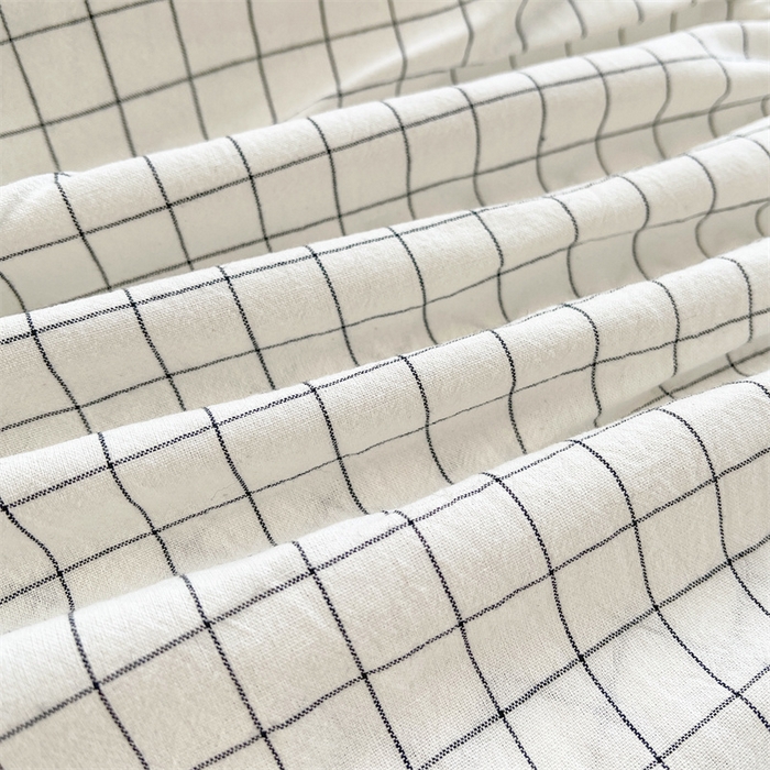 91家纺网 家纺一手货源 找家纺 恋人优选 2026新款全棉纯棉水洗棉单床笠床笠单件 小白格