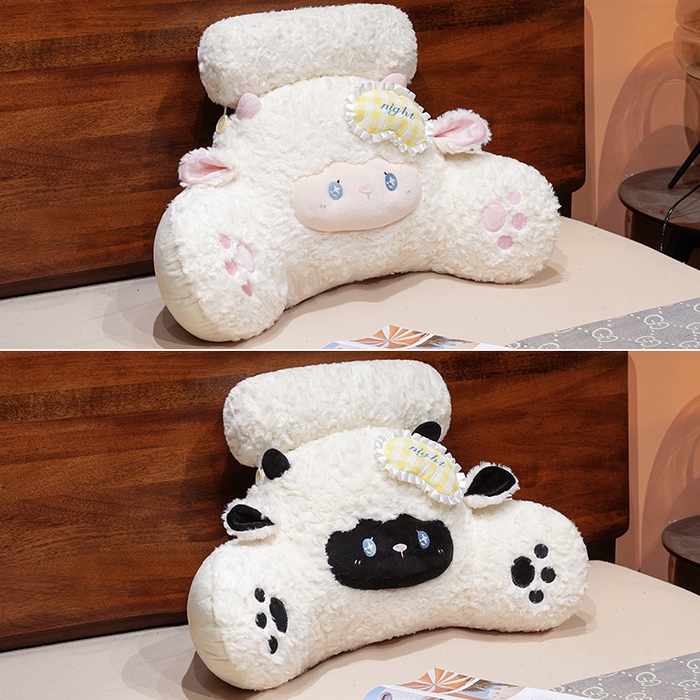 91家纺网 家纺一手货源 找家纺 （总）仟亿莱  2026年新款绵绵羊床头拥抱式腰靠