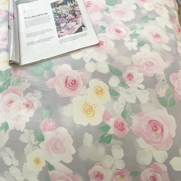 91家纺网 家纺一手货源 找家纺 帛洵家纺 2026新款110g超柔水洗宝宝有氧仿棉四件套（提供买家秀） 惬意午后-粉