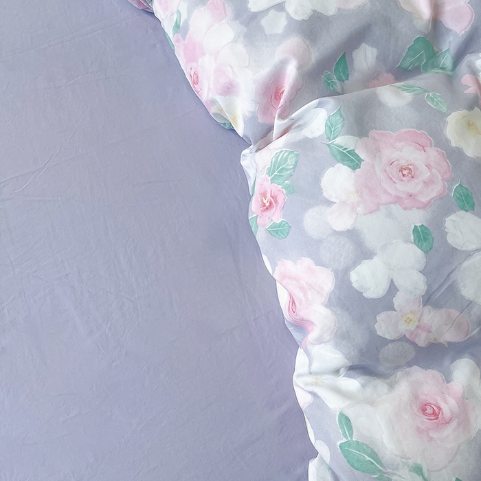 91家纺网 家纺一手货源 找家纺 帛洵家纺 2026新款110g超柔水洗宝宝有氧仿棉四件套（提供买家秀） 惬意午后-粉